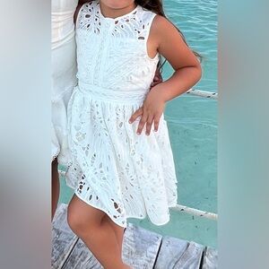Bardot Junior White Lace Dress Size 6-7